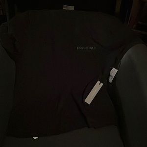 Essentials long sleeve tee authentic core black t shirt